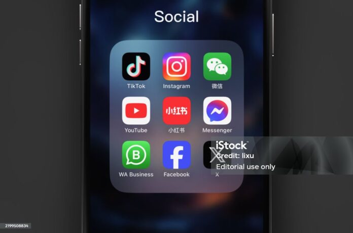Social Application Tiktok Instagram Facebook Xiaohongshu Youtube Wechat