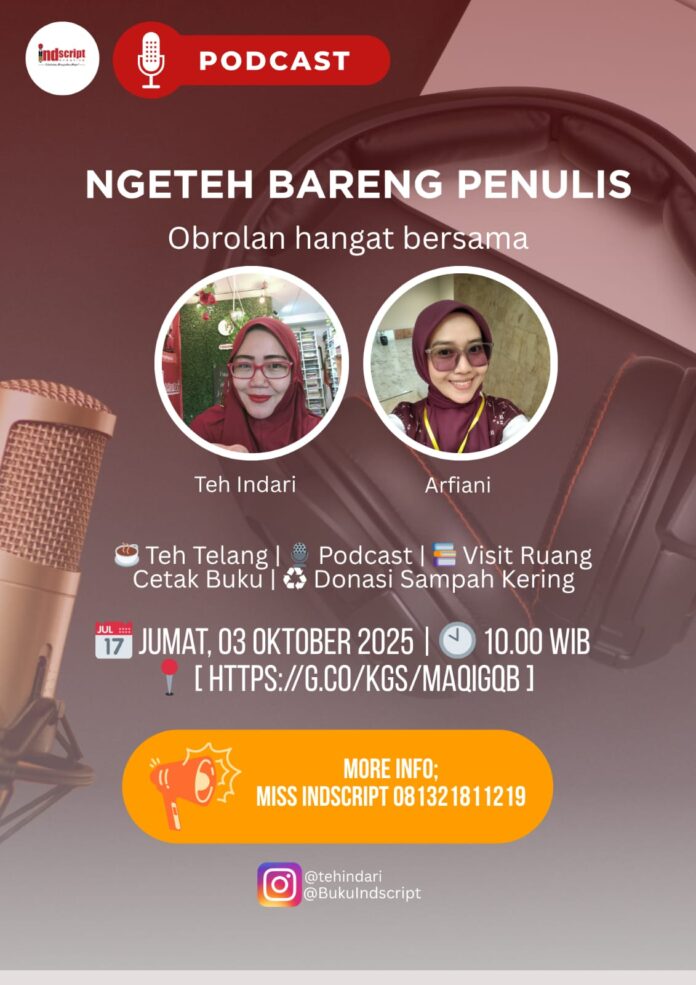 Podcast Perdana Indscript: Menyambut 10 Tahun Literasi ke Depan