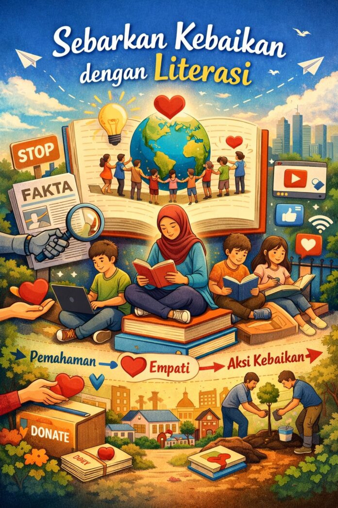Sebarkan Kebaikan dengan Literasi